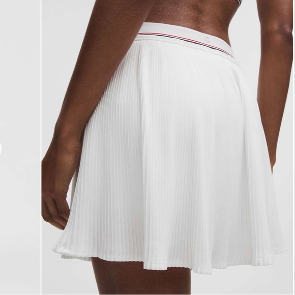 Lululemon Logo-Waist Micro-Pleat Mid-Rise Tennis Skirt *Long
White size XXS - Picture 5 of 11
